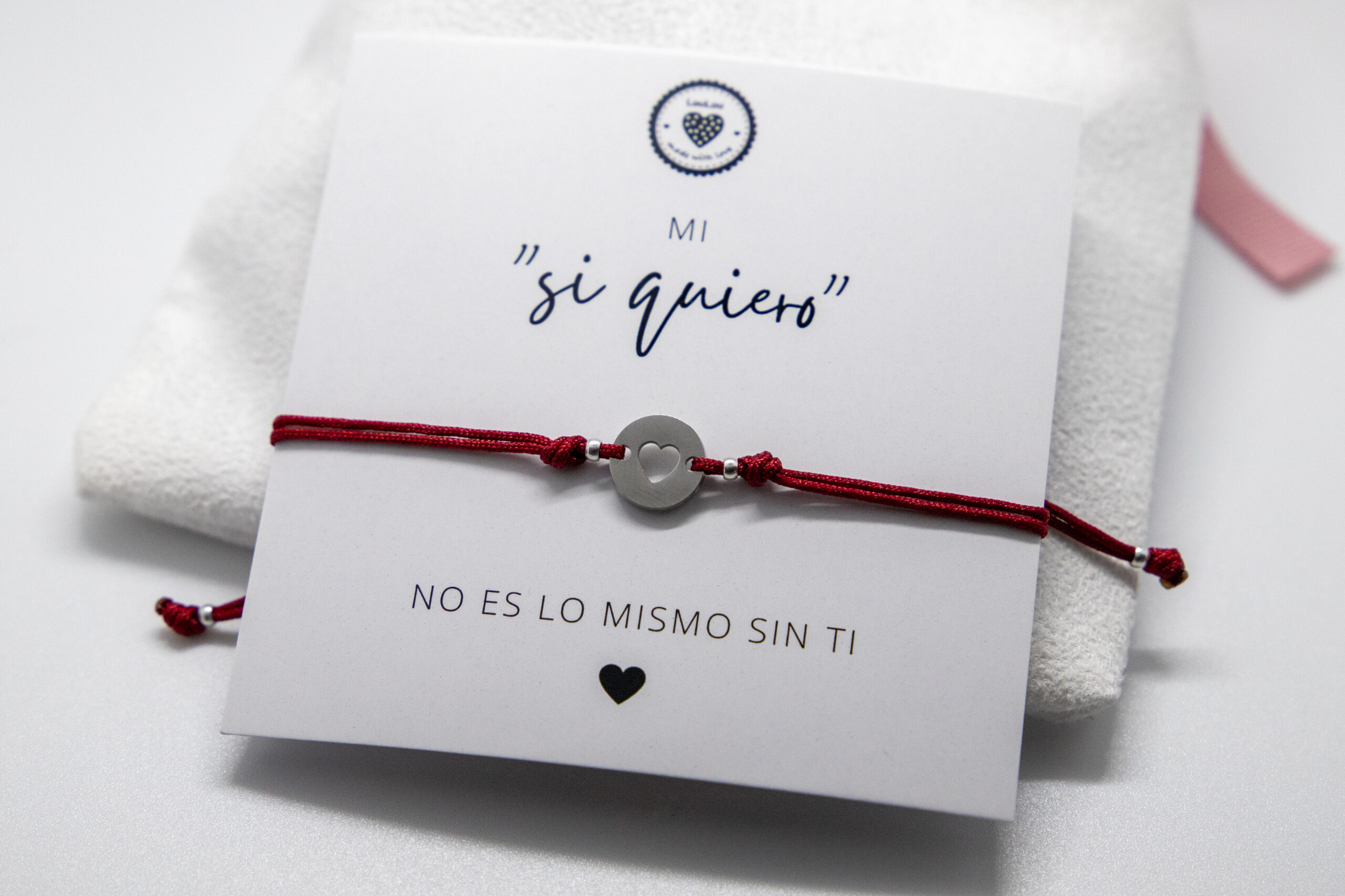 Pulsera corazón plata